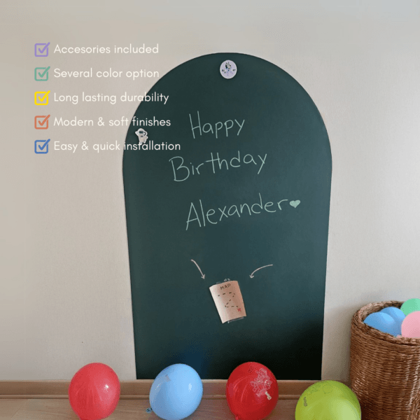 Magnetic Wall Arch Board for Kids 30"x 45" - Green Giggles - Image 3