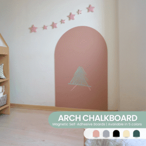 Magnetic Wall Arch Chalkboard for Kids 30"x 45" - Colors