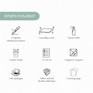 Kit included with magnetic arch whiteboards